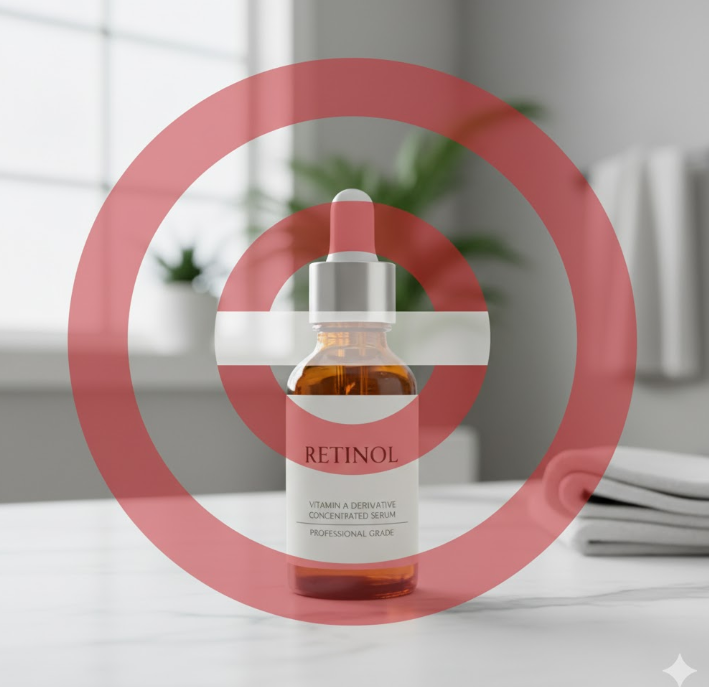 レチノール（ビタミンA）の取り扱いに注意