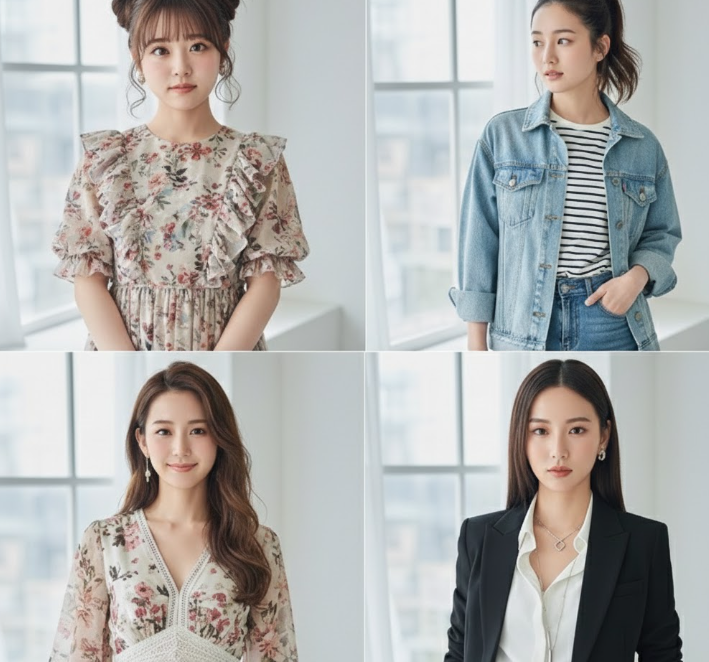 顔タイプ別のスタイル提案