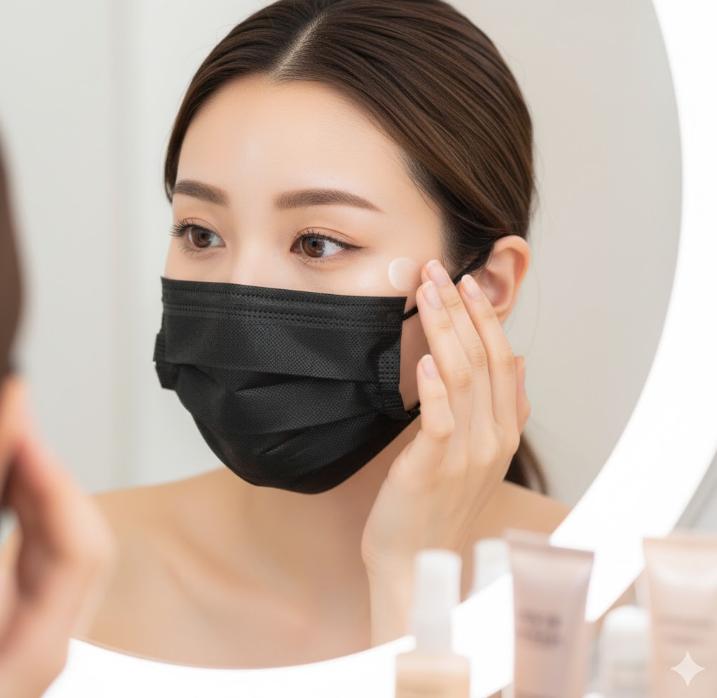 暗い印象を防ぐ下地と目元のトーンアップ術