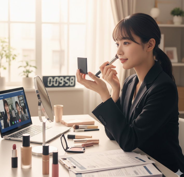 就活メイクを10分で完了する手順の基本