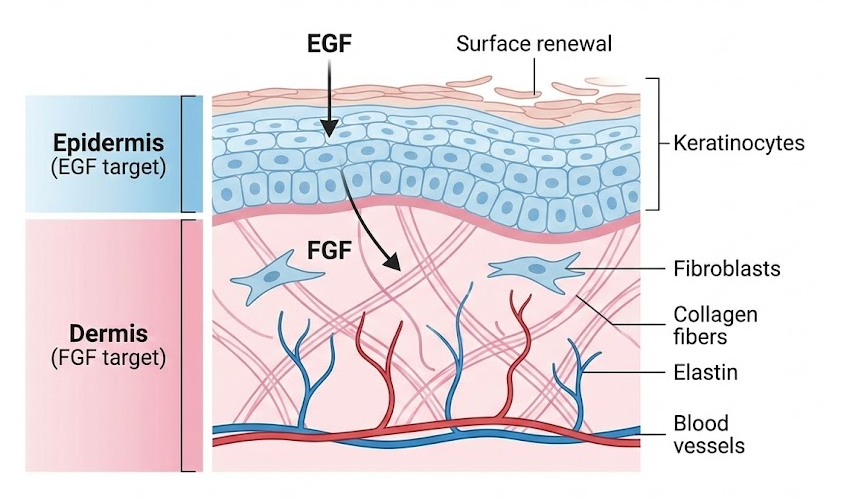 EGFとFGFの違いに基づく使い分け
