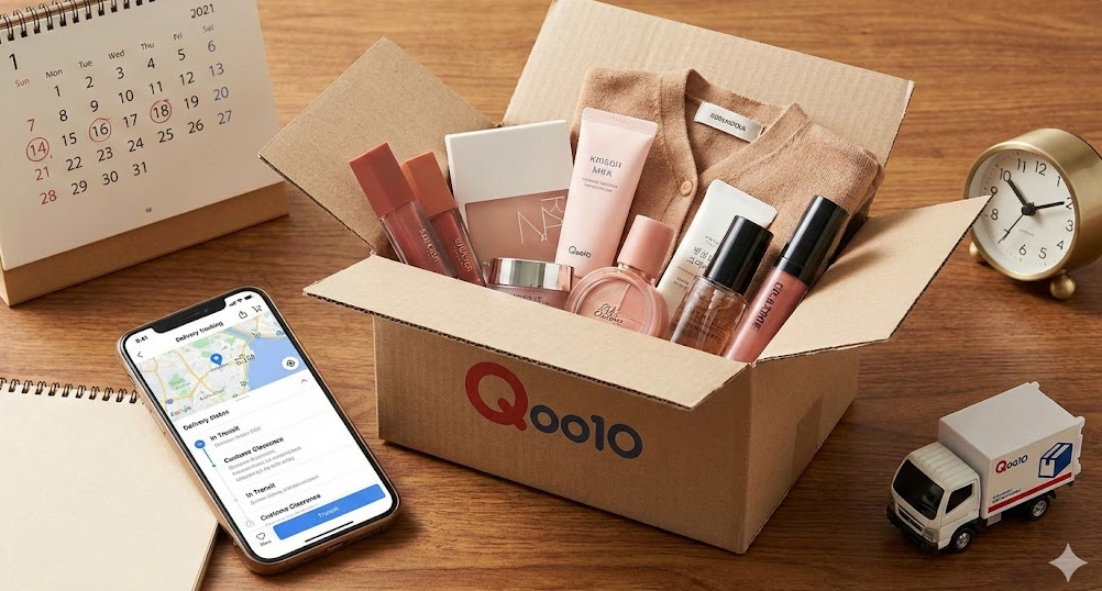 Qoo10はどれくらいで届く?国や配送方法別の目安