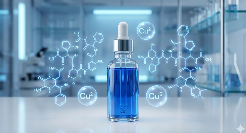 ペプチド青い美容液の正体と成分の色