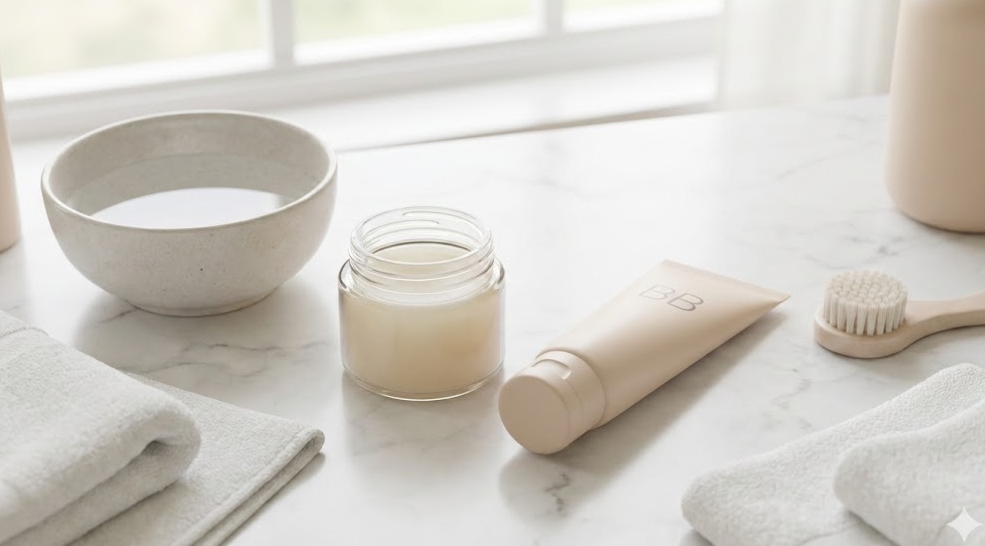 乾燥肌の顔にヴァセリンとBBクリームランキング活用法