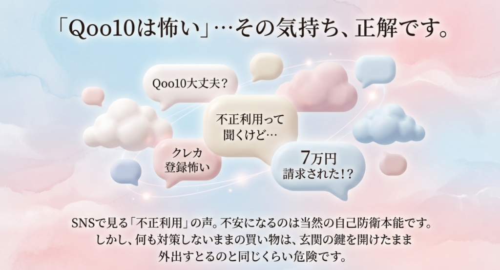 Qoo10クレジットカード不正利用が怖くて使えない人へ