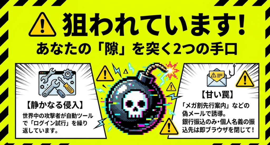 【不正利用の2大原因】