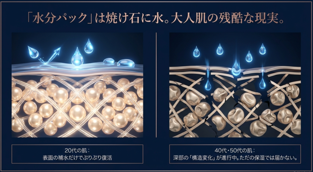 若い子向けの「水分パック」は無意味?大人肌の残酷な現実