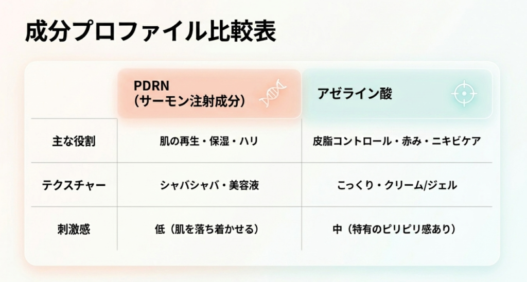 攻めと守りで役割分担するふたつの成分