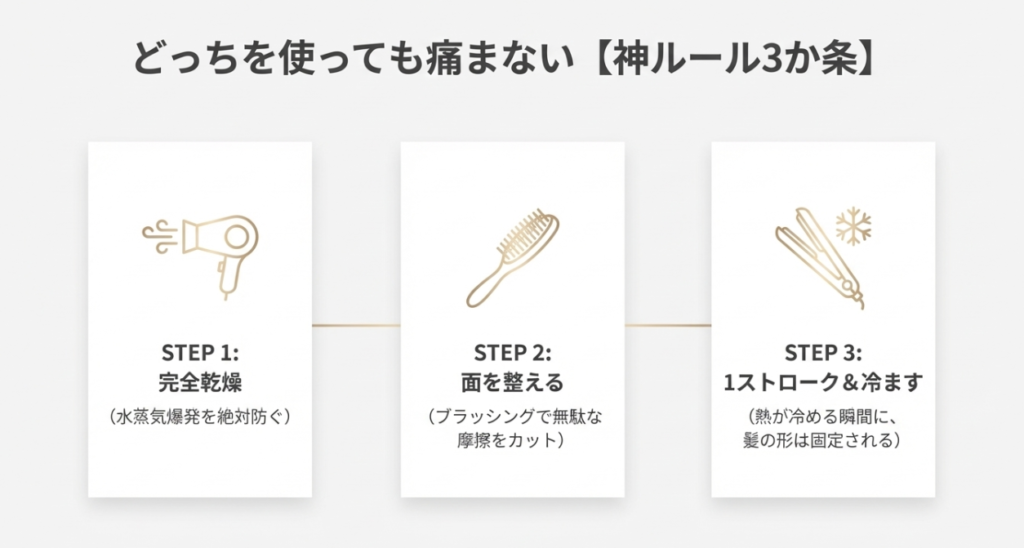 どっちを使っても痛む？絶対守るべき神温度と使い方のコツ