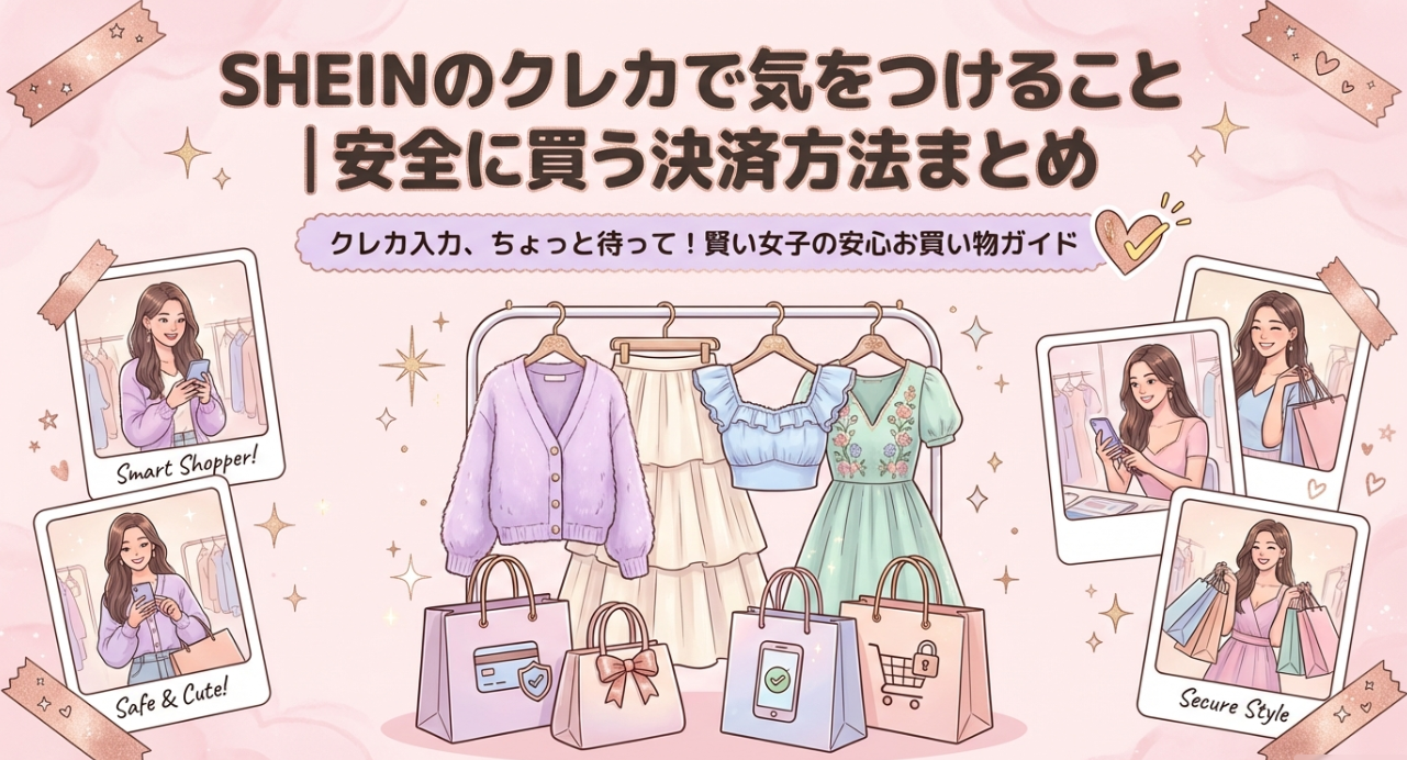 SHEINのクレカで気をつけること｜安全に買う決済方法まとめ